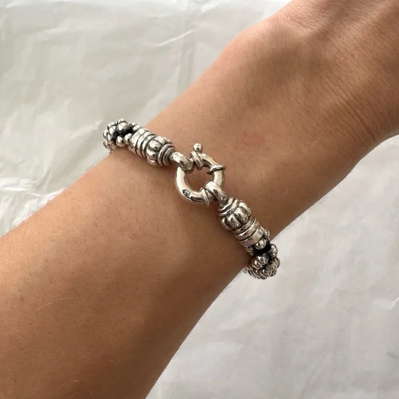 LAGOS Bold Signature Caviar Rope Sterling Silver Bracelet - Picture 6 of 7